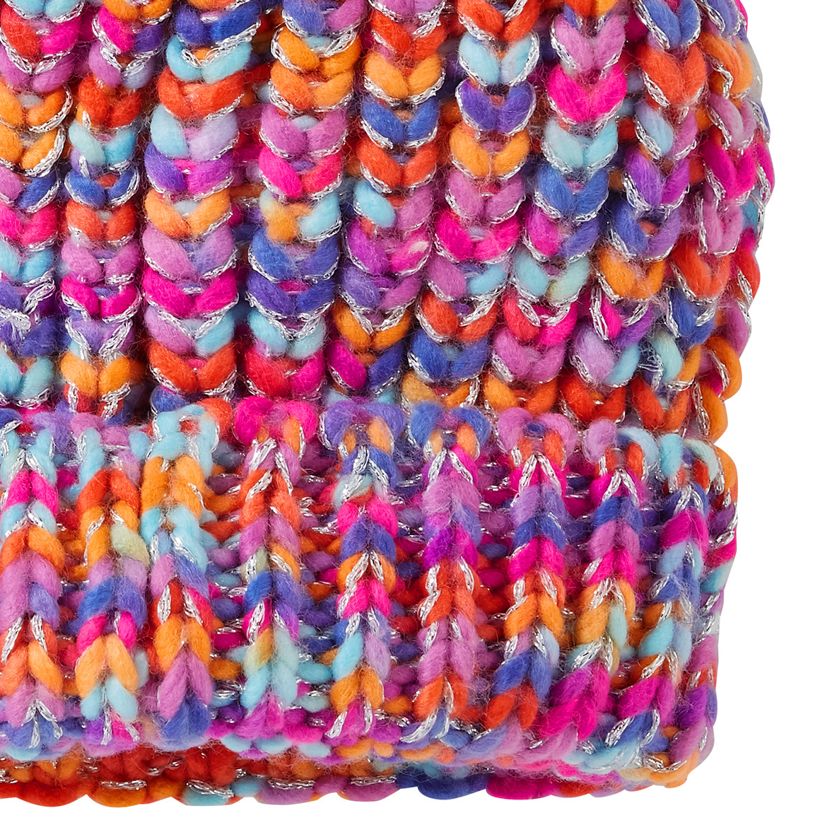 Mädchen Strickmütze mit Pompon
