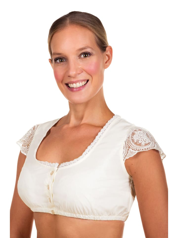 Edelnice Dirndbluse in creme-weiß günstig kaufen