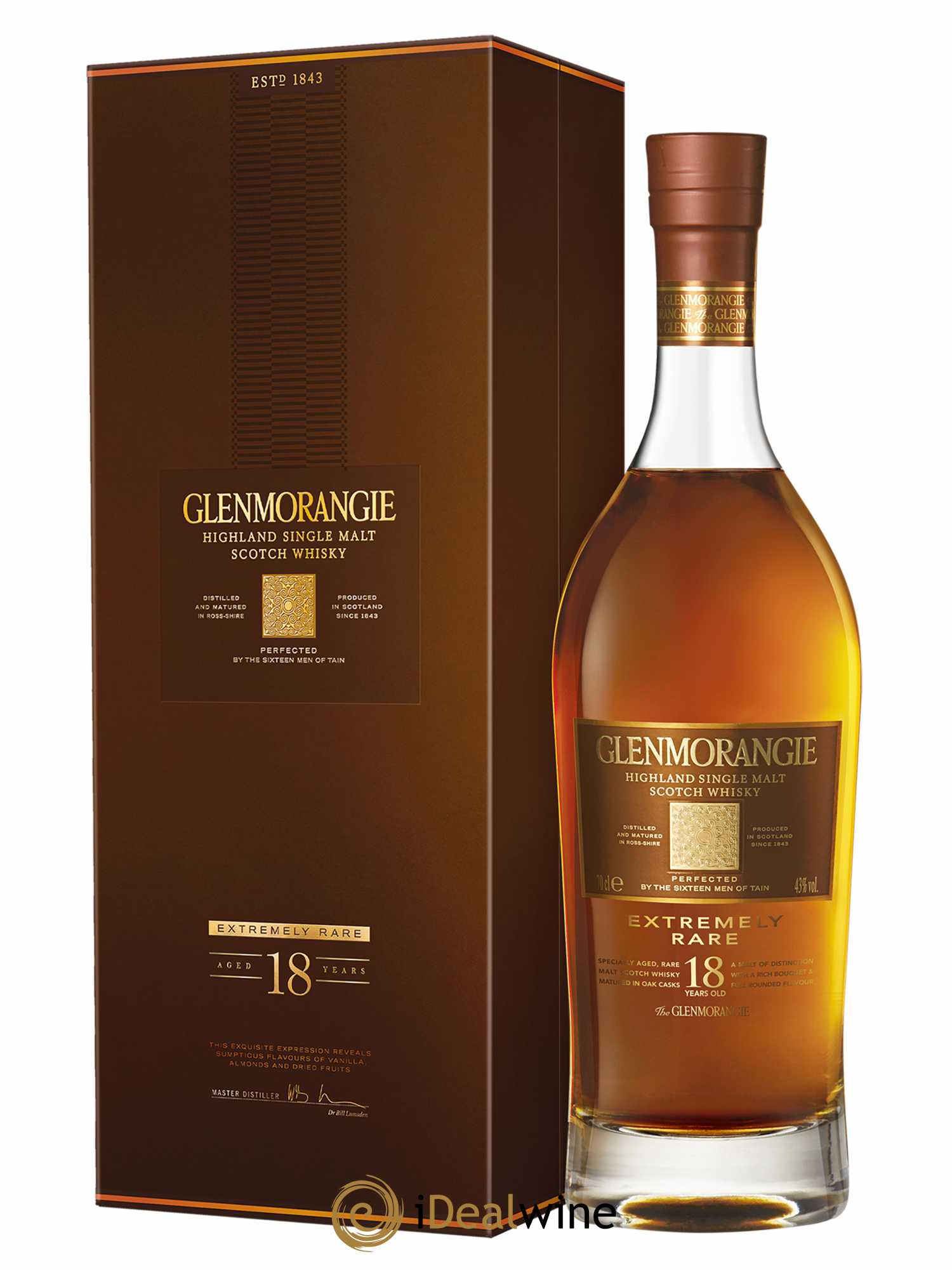 Whisky Glenmorangie 18 years old (70cl)  - Lot de 1 Bouteille