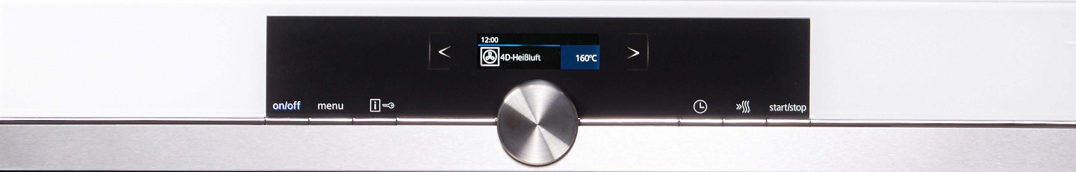SIEMENS Einbaubackofen HB634GBW1, mit Teleskopauszug nachrüstbar, ecoClean, mit ecoClean