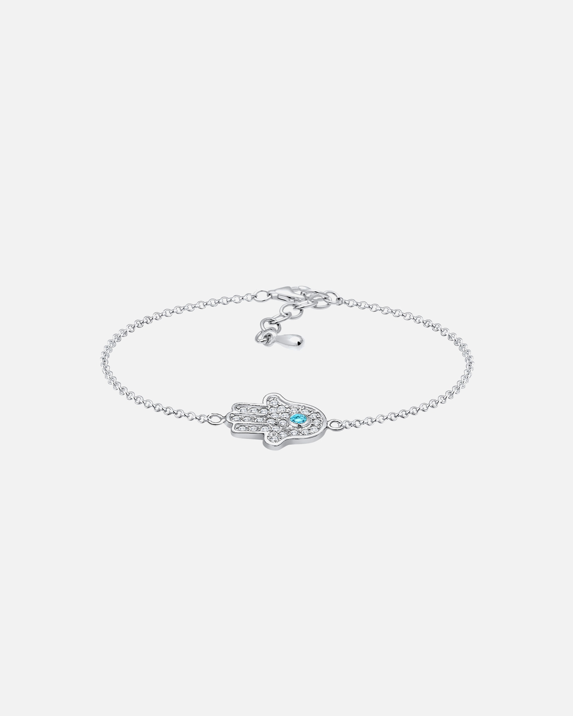 Elli Damen-Hamsa-Hand mit Zirkonia in 925er Sterlingsilber