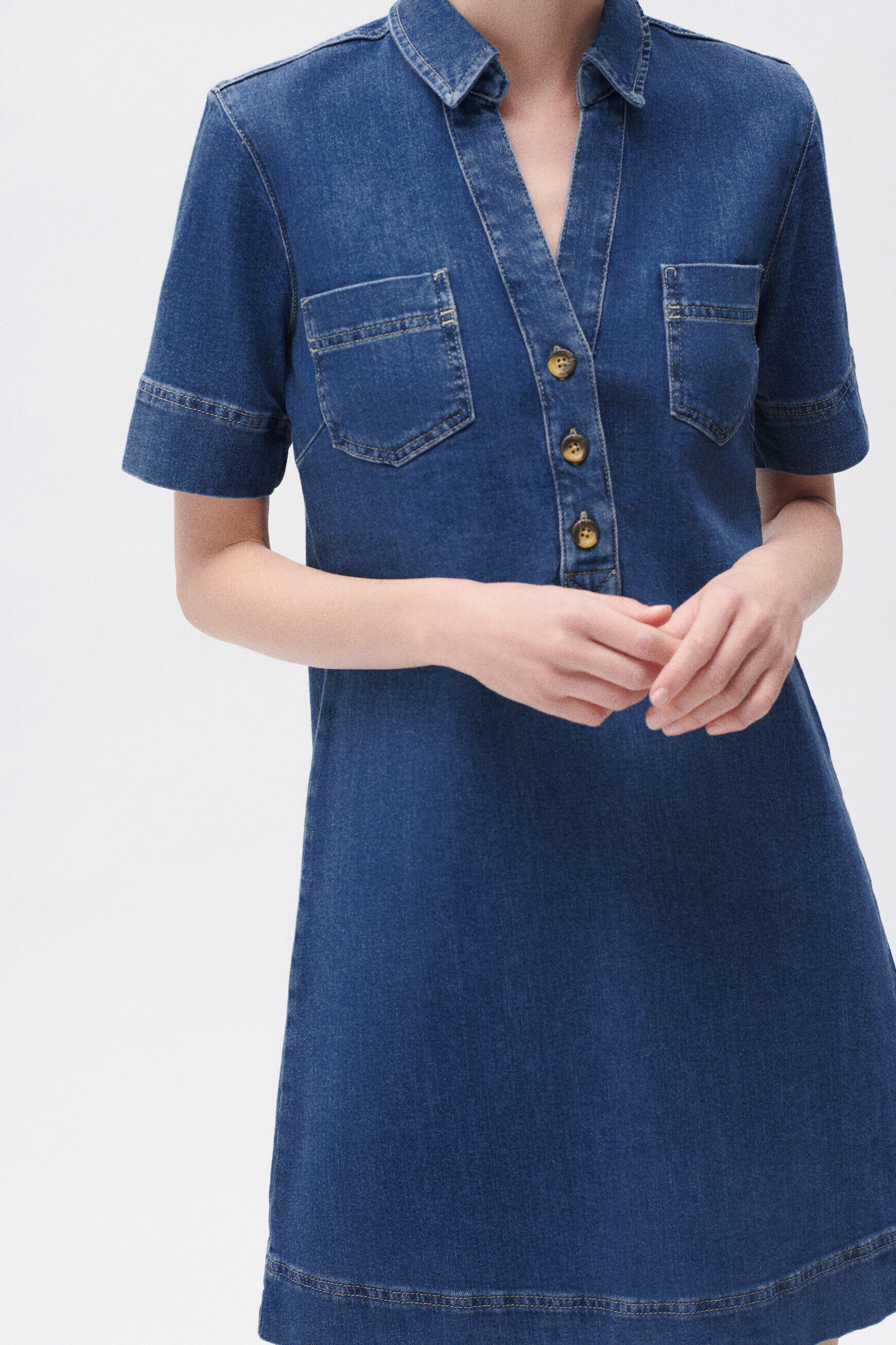 Robe rlorene denim stone femme