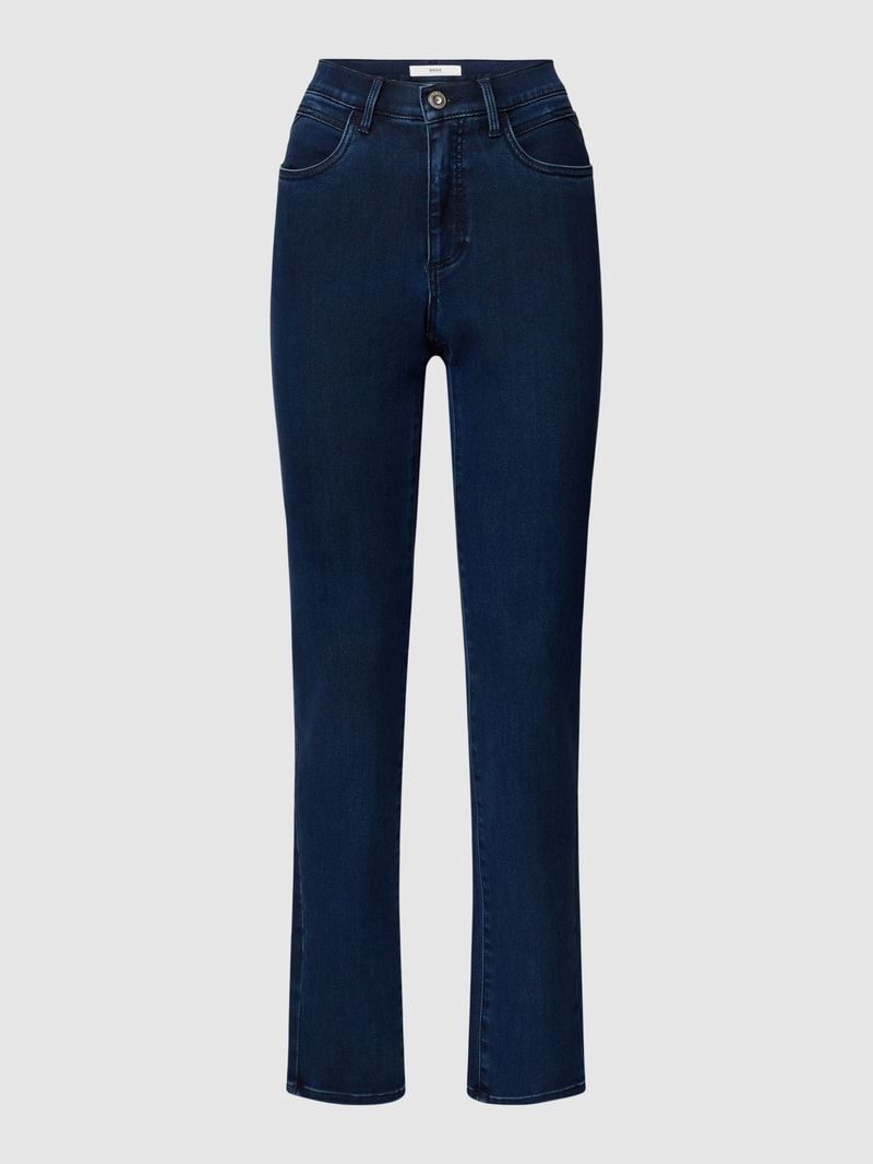 Slim Fit Jeans im 5-Pocket-Design in marineblau