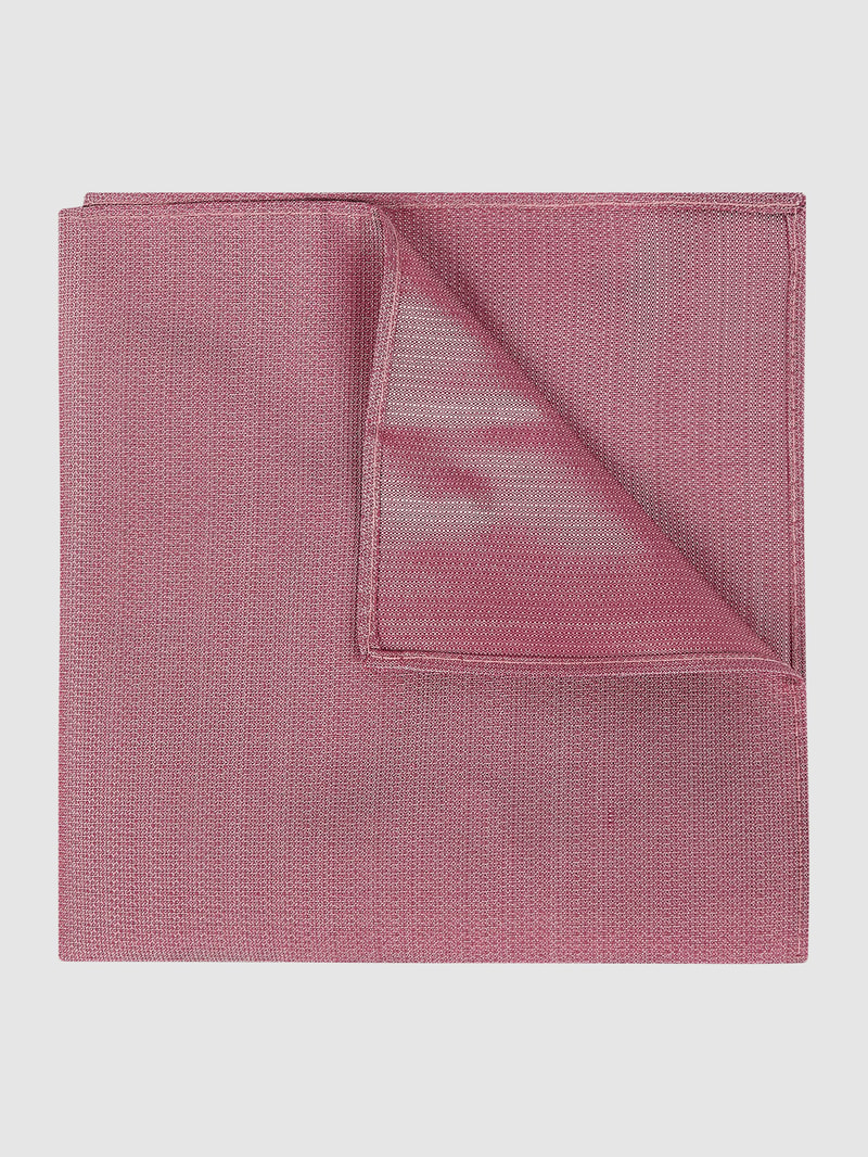 Krawatte und Einstecktuch im Set in fuchsia