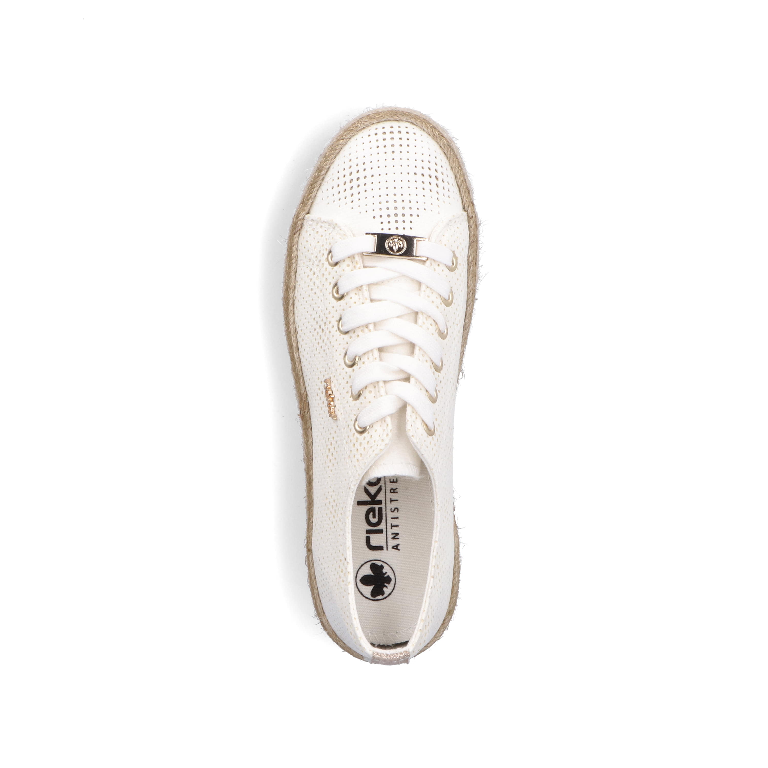 Rieker Damen Schnürschuhe schwanenweiss