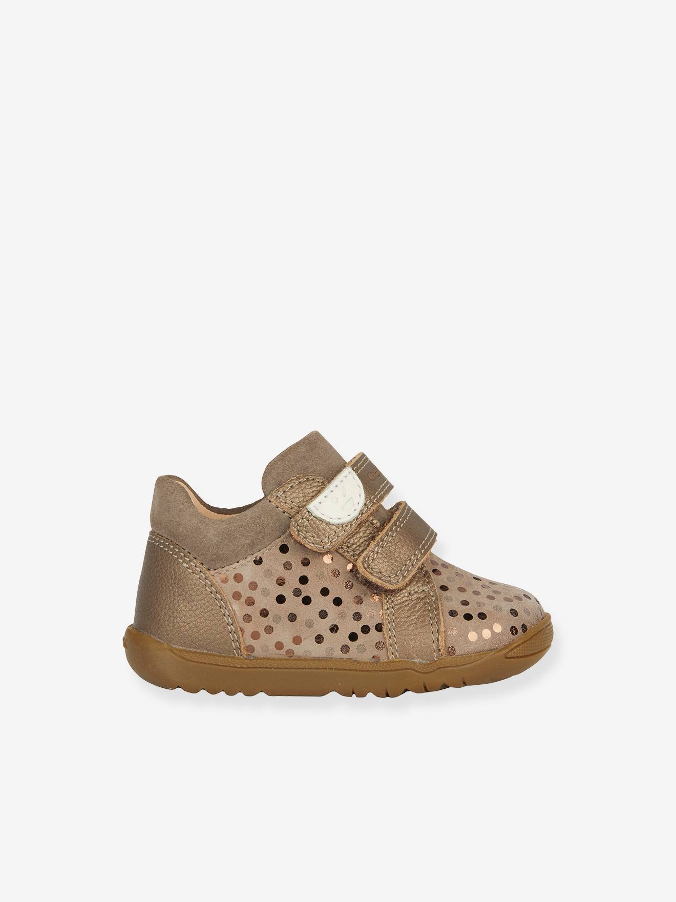 Geox Hohe Baby Lauflern-Sneakers B Macchia Girl GEOX - grau glanzeffekt