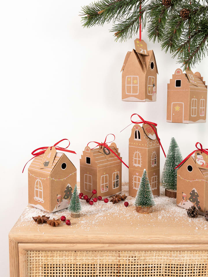 folia PAPER 49tlg. Adventskalenderbastelset in Hellbraun günstig kaufen onesize