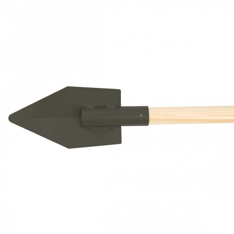 „Flashmer“ pievų kastuvas, 17 cm, 120 cm rankena, juodo plieno