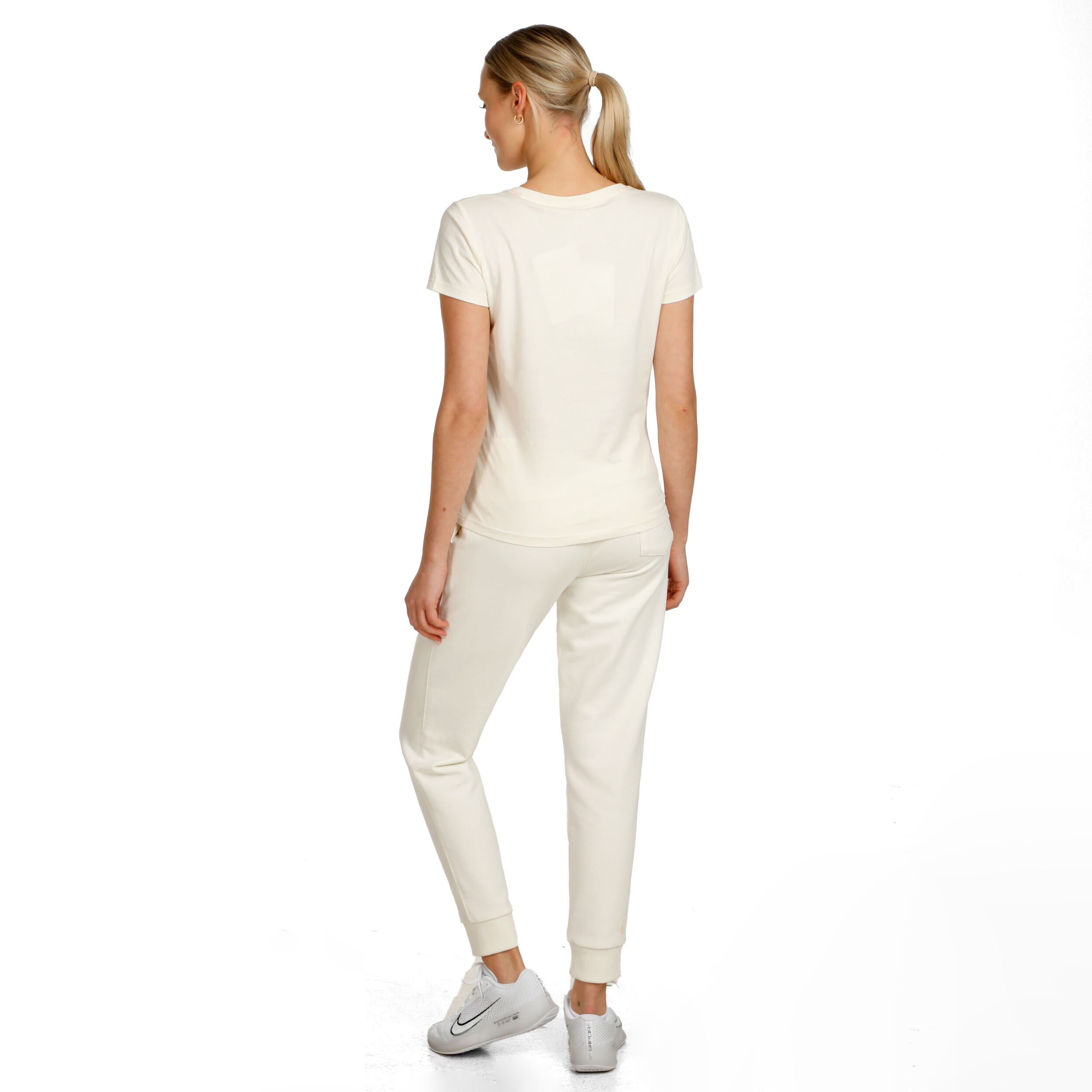 Crossroad Baseline T-Shirt Damen - Weiß, Altrosa