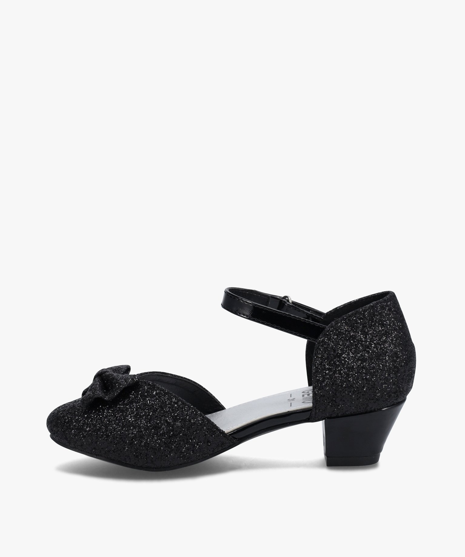 Babies fille à talon dessus pailleté avec n?ud décoratif noir | GEMO