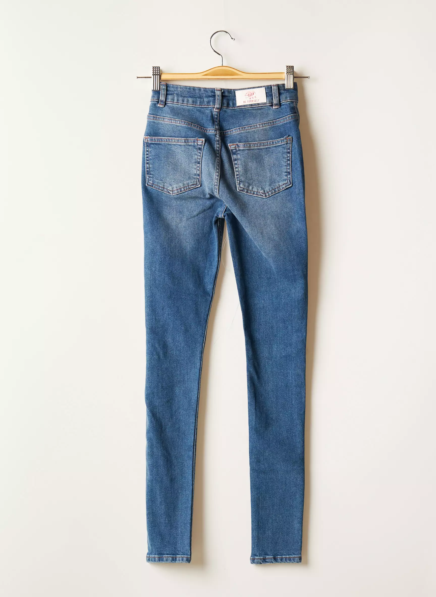 Stien Edlund Jeans Skinny Femme couleur bleu