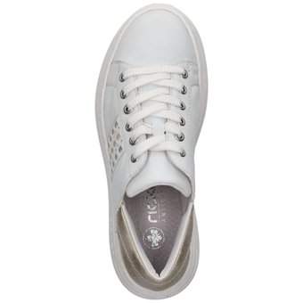 Rieker Plateau Sneaker in weiß