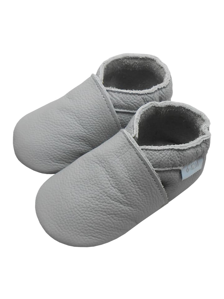 Yalion Baby Leder-Krabbelschuhe in Hellblau günstig kaufen