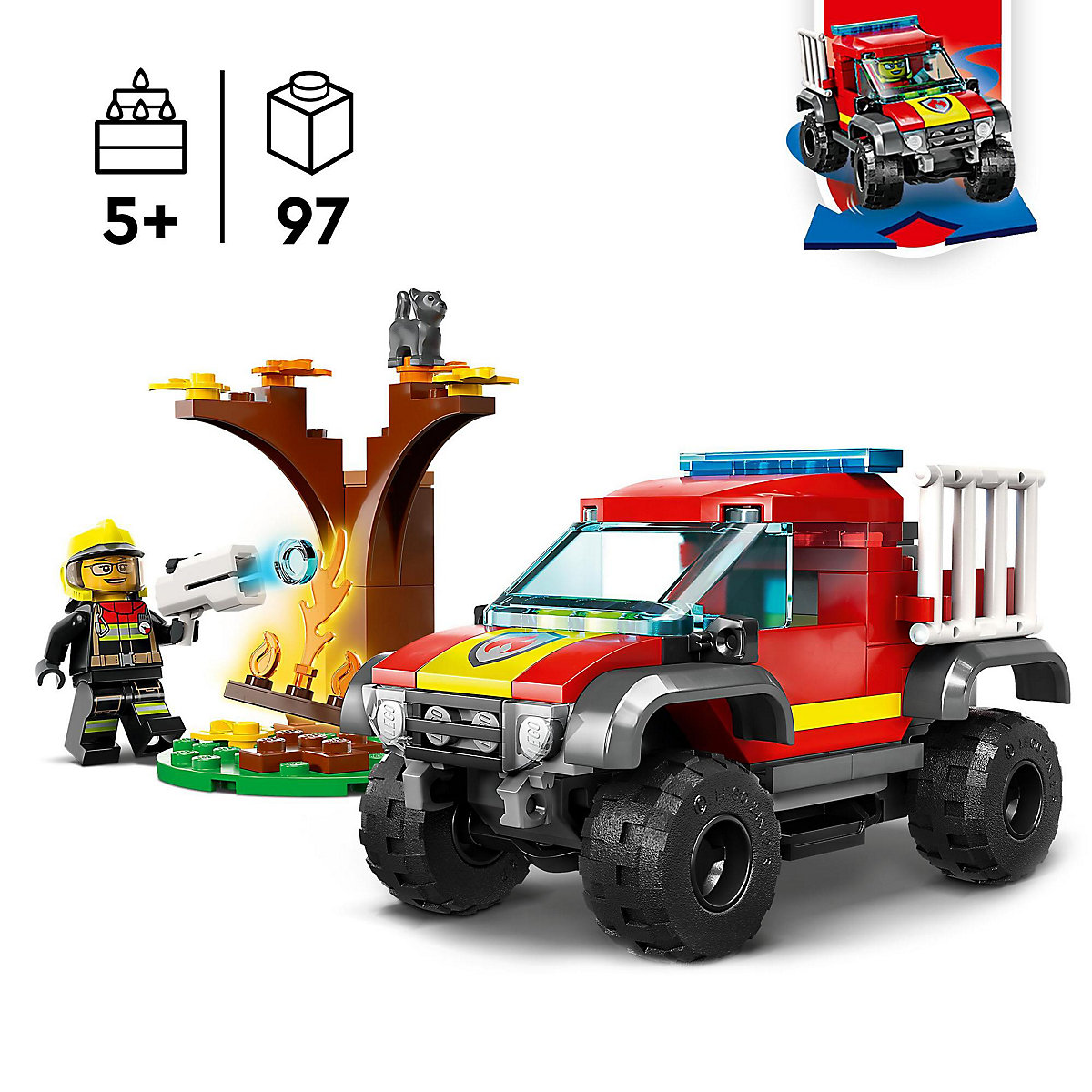 LEGO® City 60393 Feuerwehr-Pickup