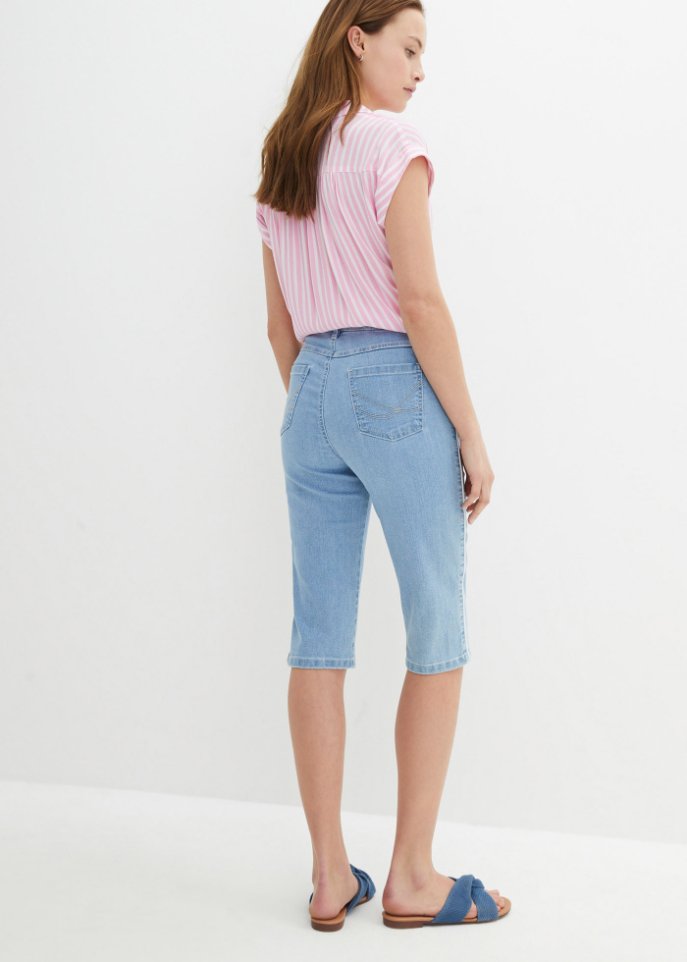 Komfort-Stretch-Jeans-Bermuda