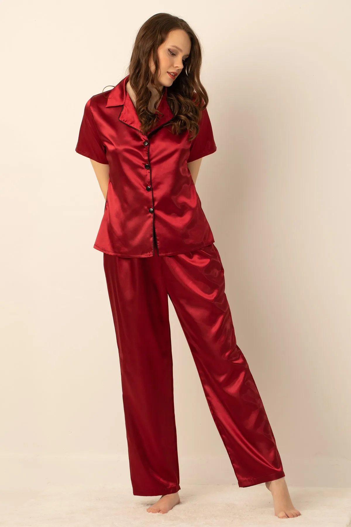 Miorre  Satin-Pyjama-Set für Damen