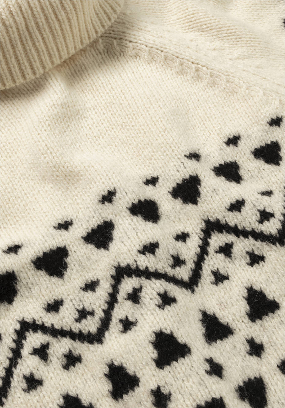 Jacquard-Pullover aus Bio-Merinowolle mit Alpaka