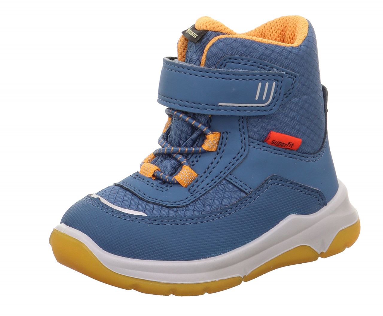 COOPER - Blau/OrangeBoots mit Klettverschluss