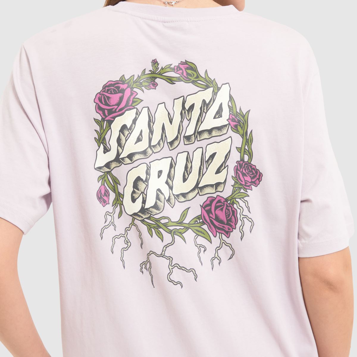 Santa Cruz – Lila t-shirt med insvept mönster