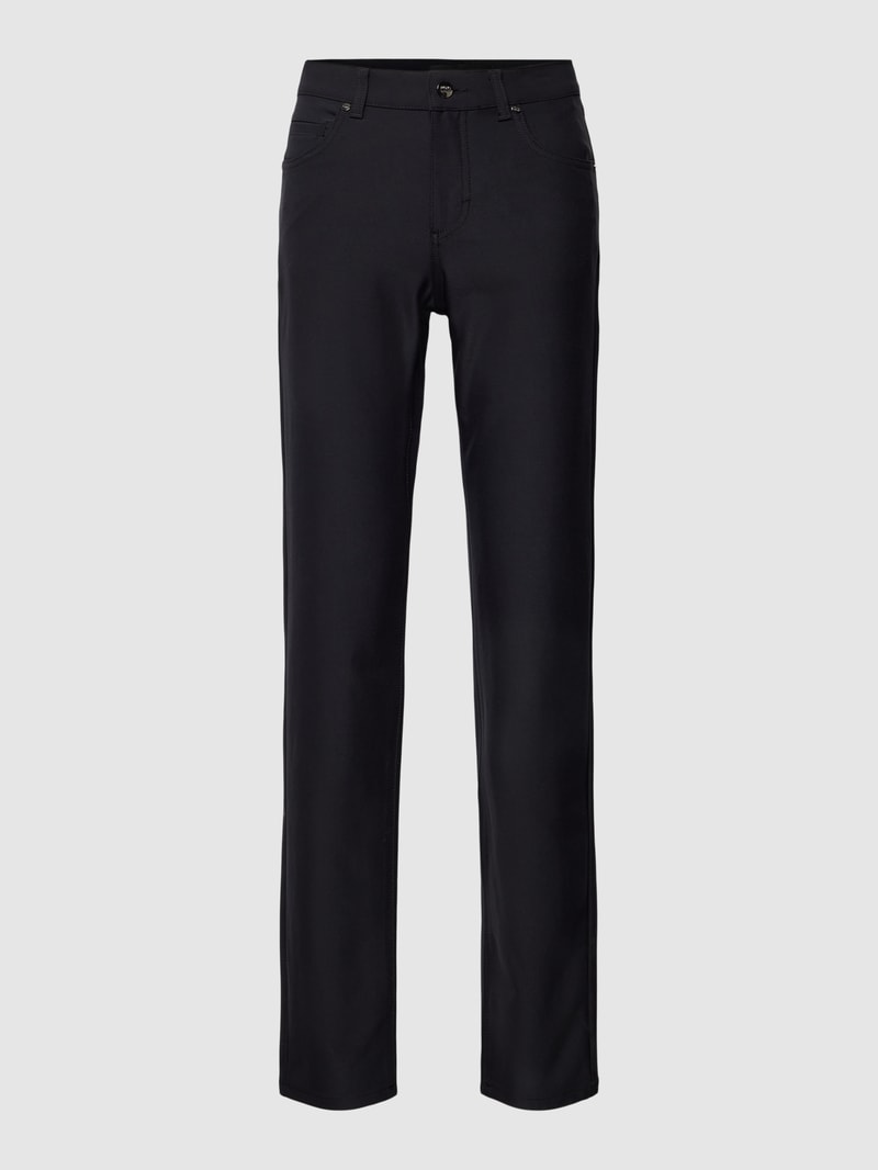 Stoffhose im 5-Pocket-Design in schwarz