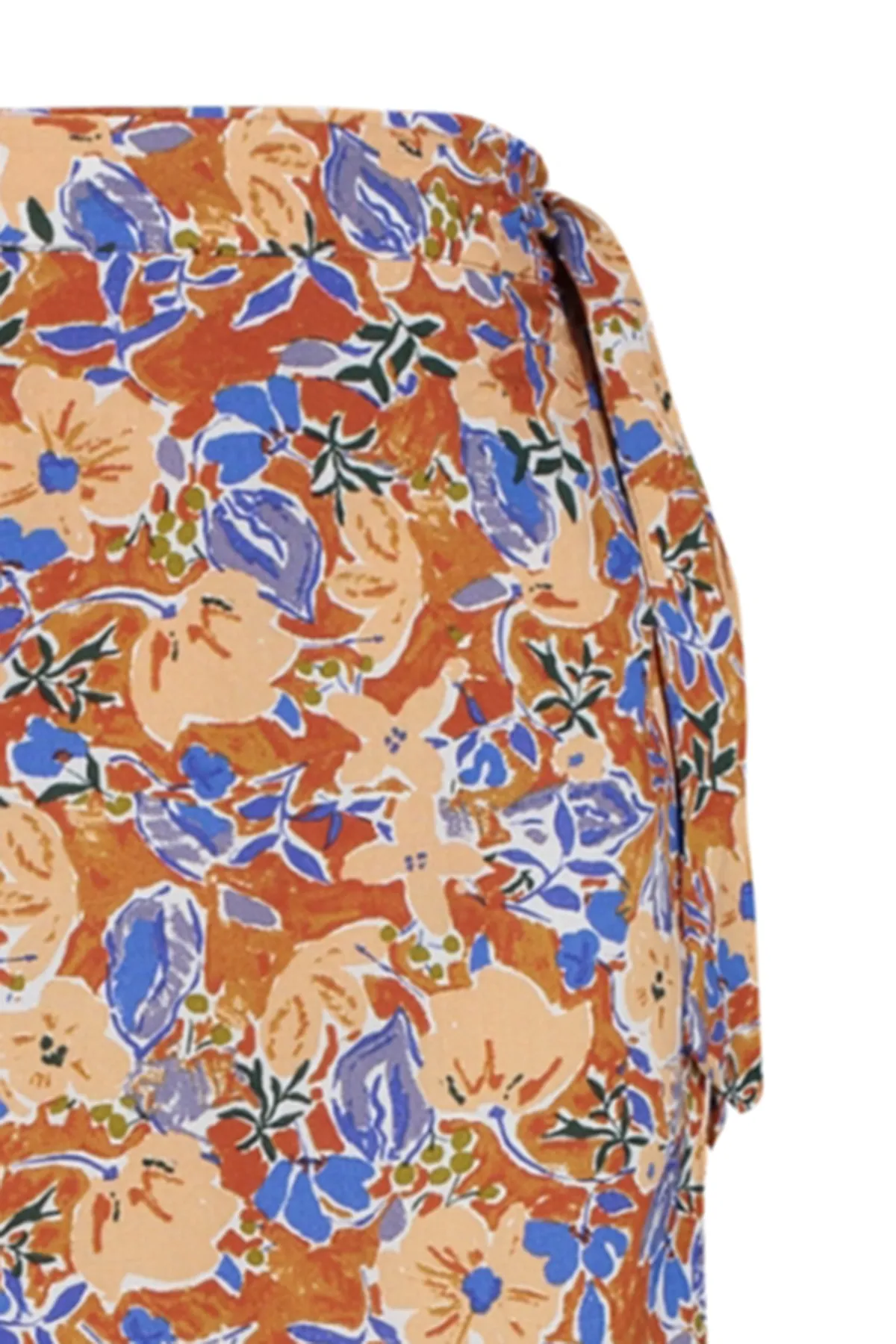 Trendyol Collection  Mehrfarbiger, floral gemusterter Midi-Webrock aus Viskosestoff TWOSS23ET00294
