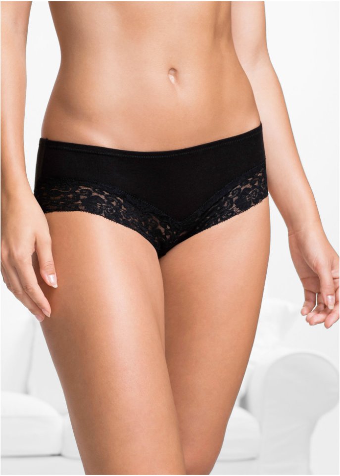Panty mit Spitze (4er Pack)