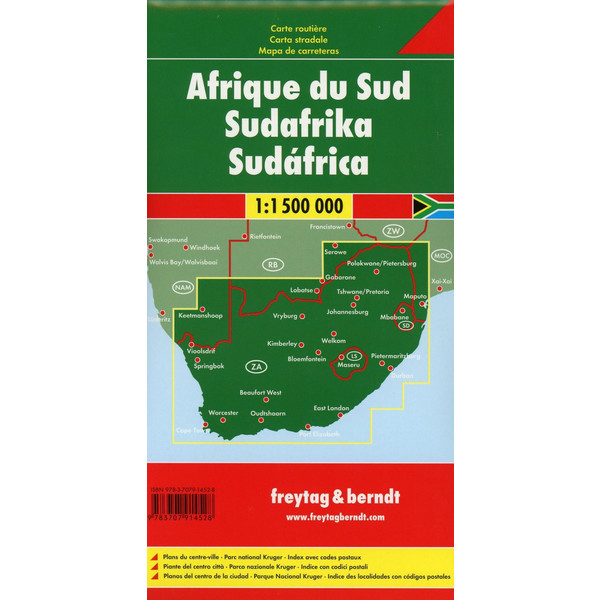 Südafrika 1 : 1 500 000 - Straßenkarte