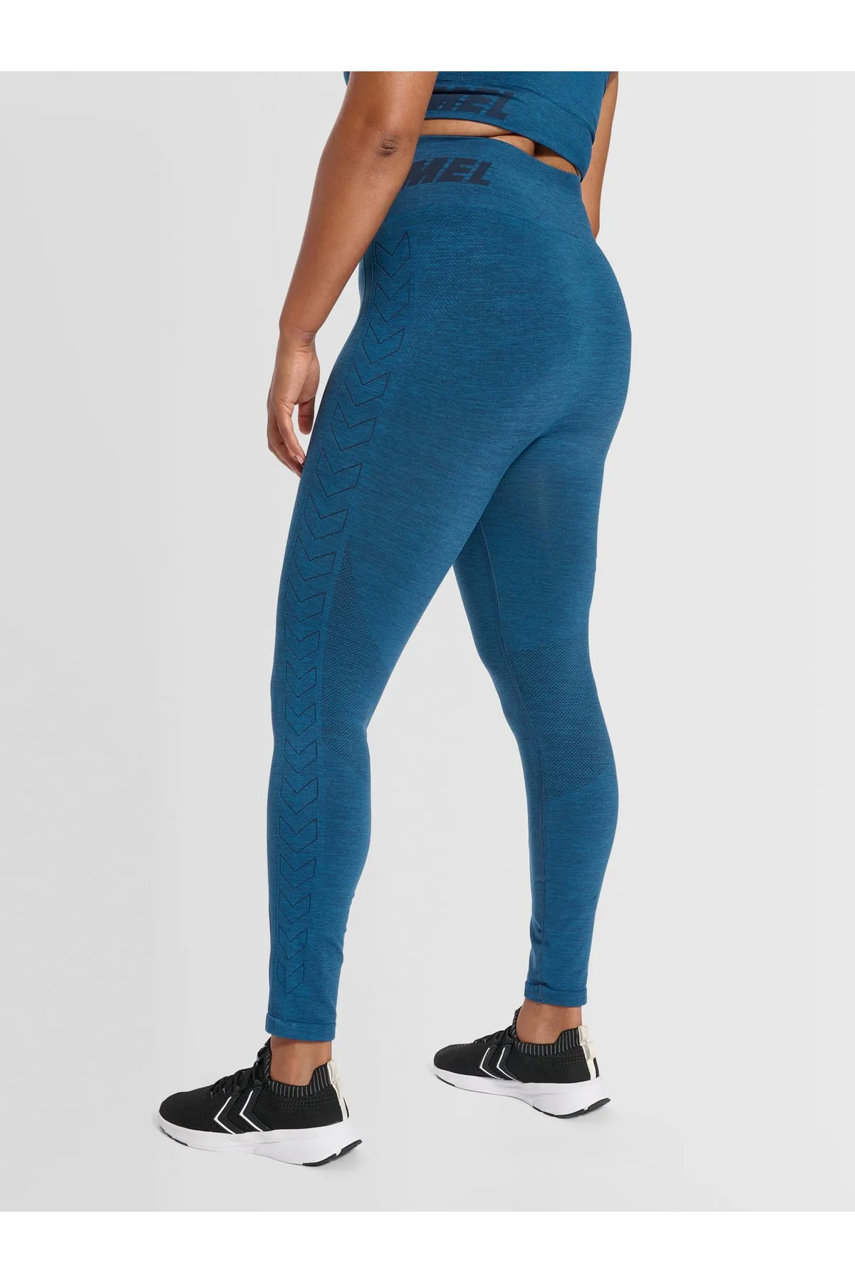 hummel  Sport-Leggings - Blau - Mittlerer Bund