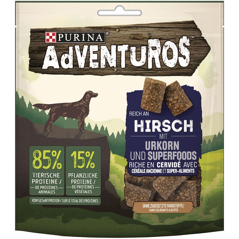 PURINA Adventuros Reich an Hirsch mit Urkorn