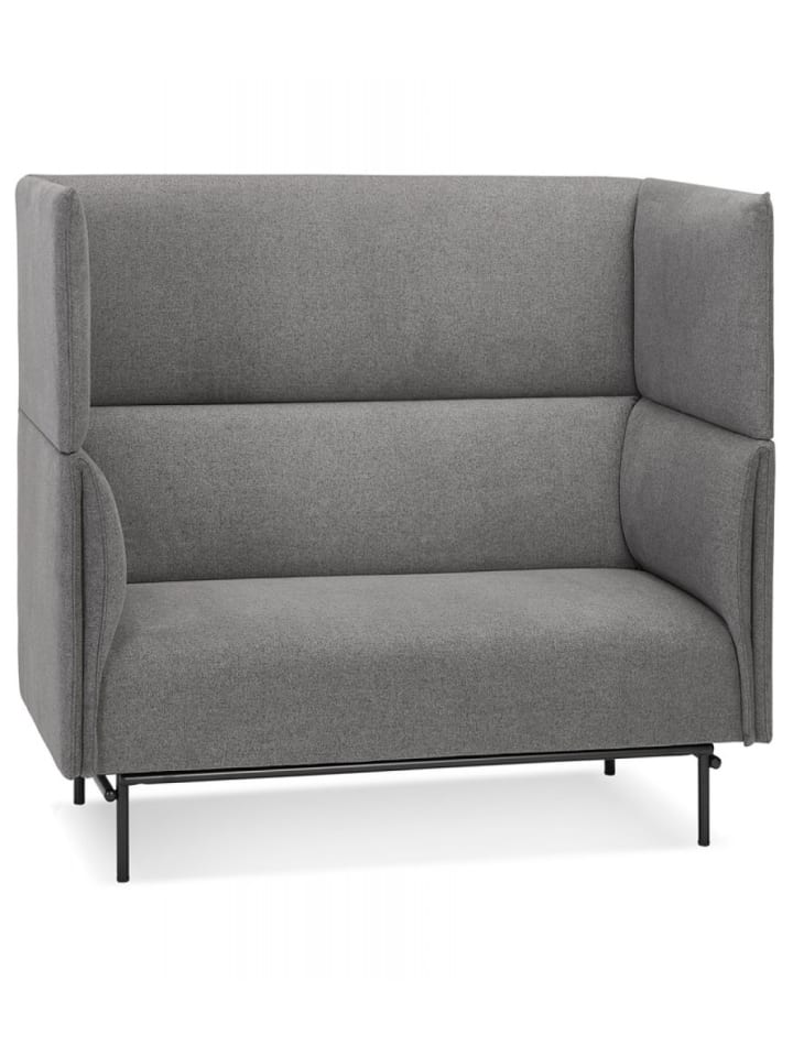 KADIMA DESIGN 2 Sitzer Sofa mit Akustikfunktion aus Textil | Modern in Anthrazit günstig kaufen onesize