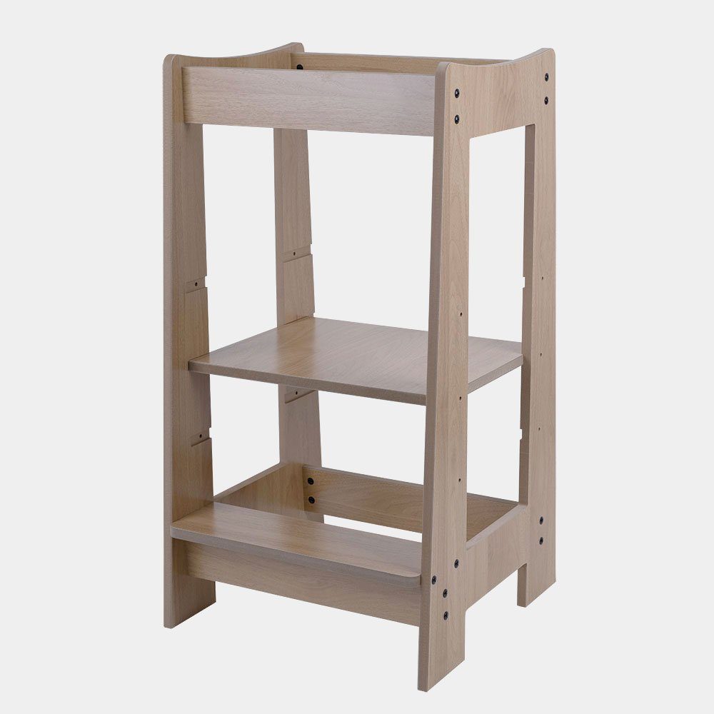 etc-shop Haltegriff, Lernturm Stehhilfe Kindertritt höhenverstellbar stabil Holz