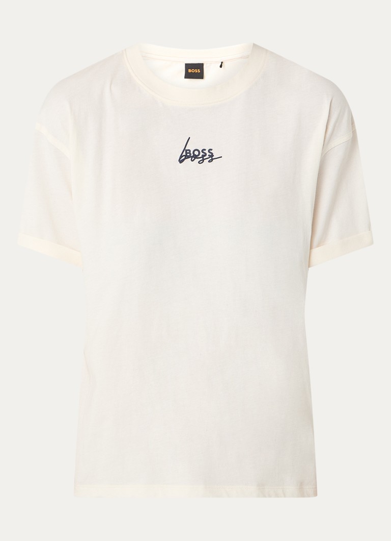 HUGO BOSS Evi T-shirt with logo and round neck