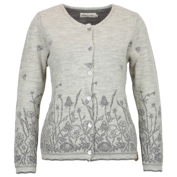 Albmerino - Women's Strickjacke Blumenwiese - Wolljacke