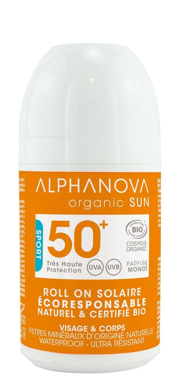 Alphanova Sun BIOExtreme Sport roll-on krema protiv sunca SPF 50+