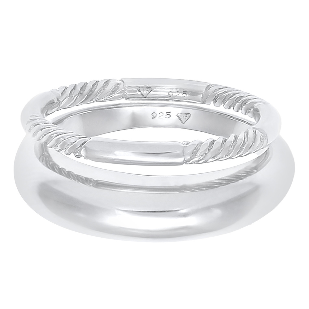 Elli Elli Bague Bague pour dames en argent sterling 925 plaqué or Bague