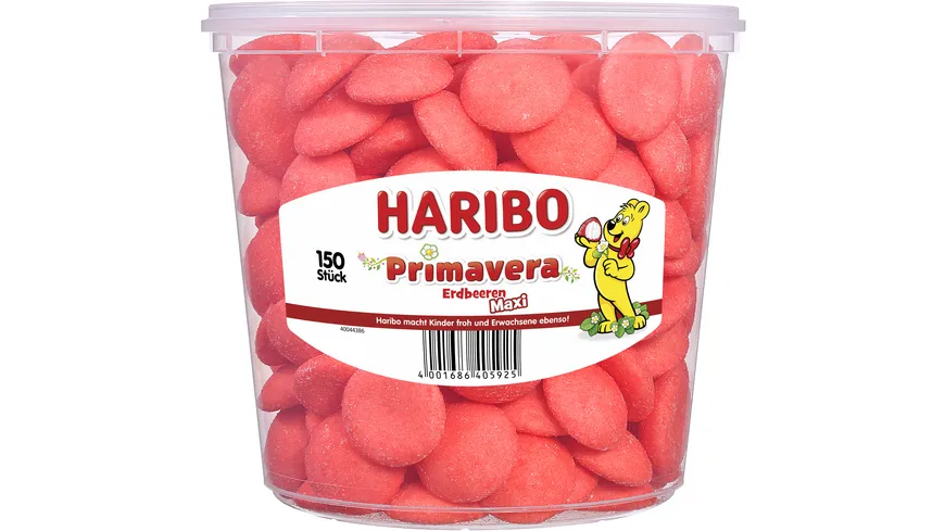 Haribo Schaumzucker Erdbeeren Primavera Runddose 1050 g