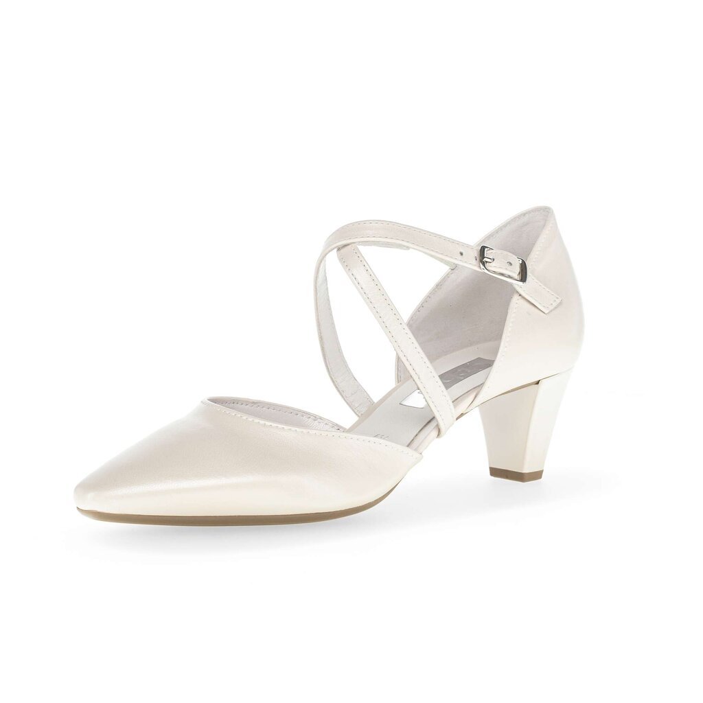 Gabor fashion Spangenpumps weiß