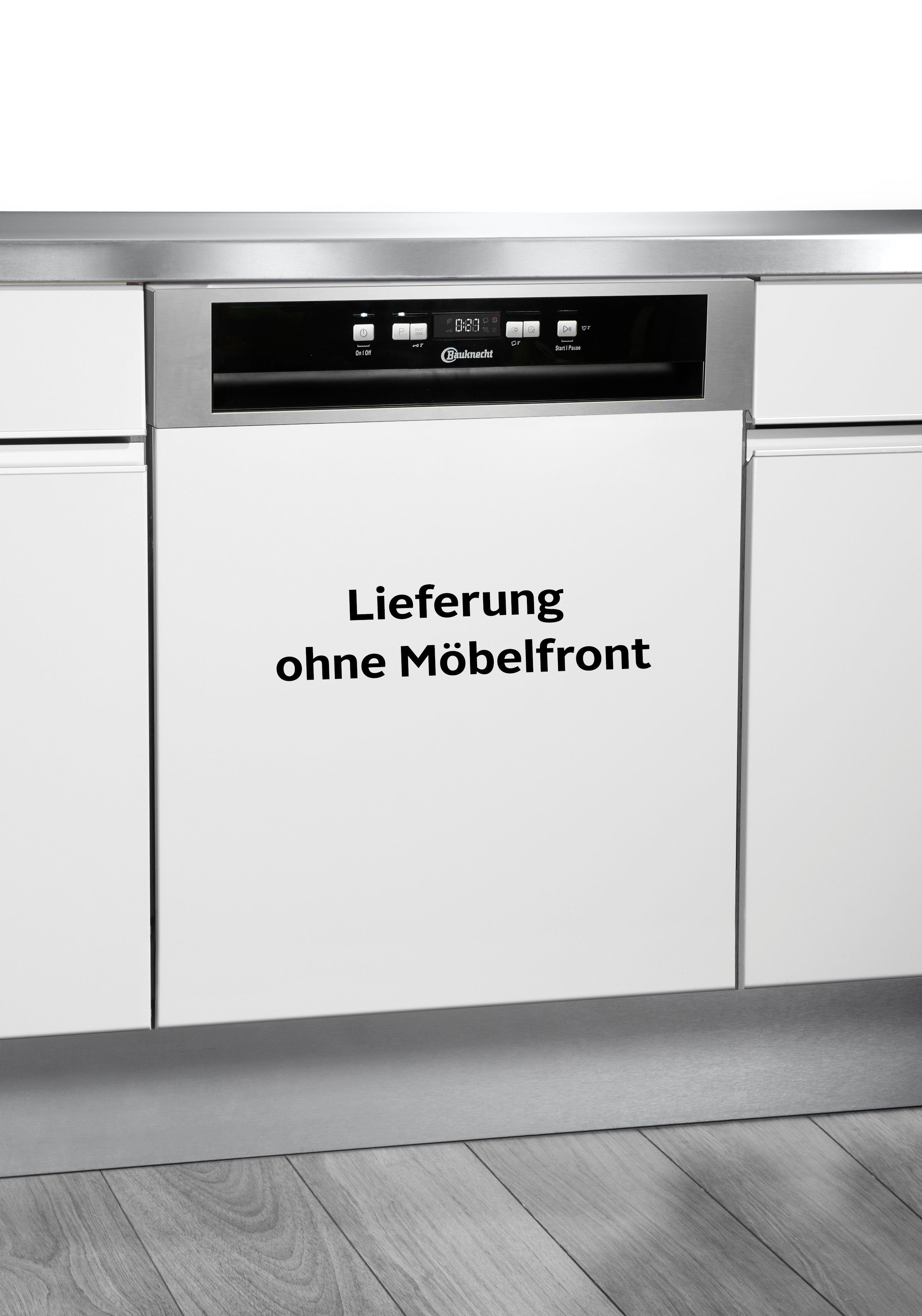 BAUKNECHT teilintegrierbarer Geschirrspüler, OBBC ECOSTAR 5320, 14 Maßgedecke