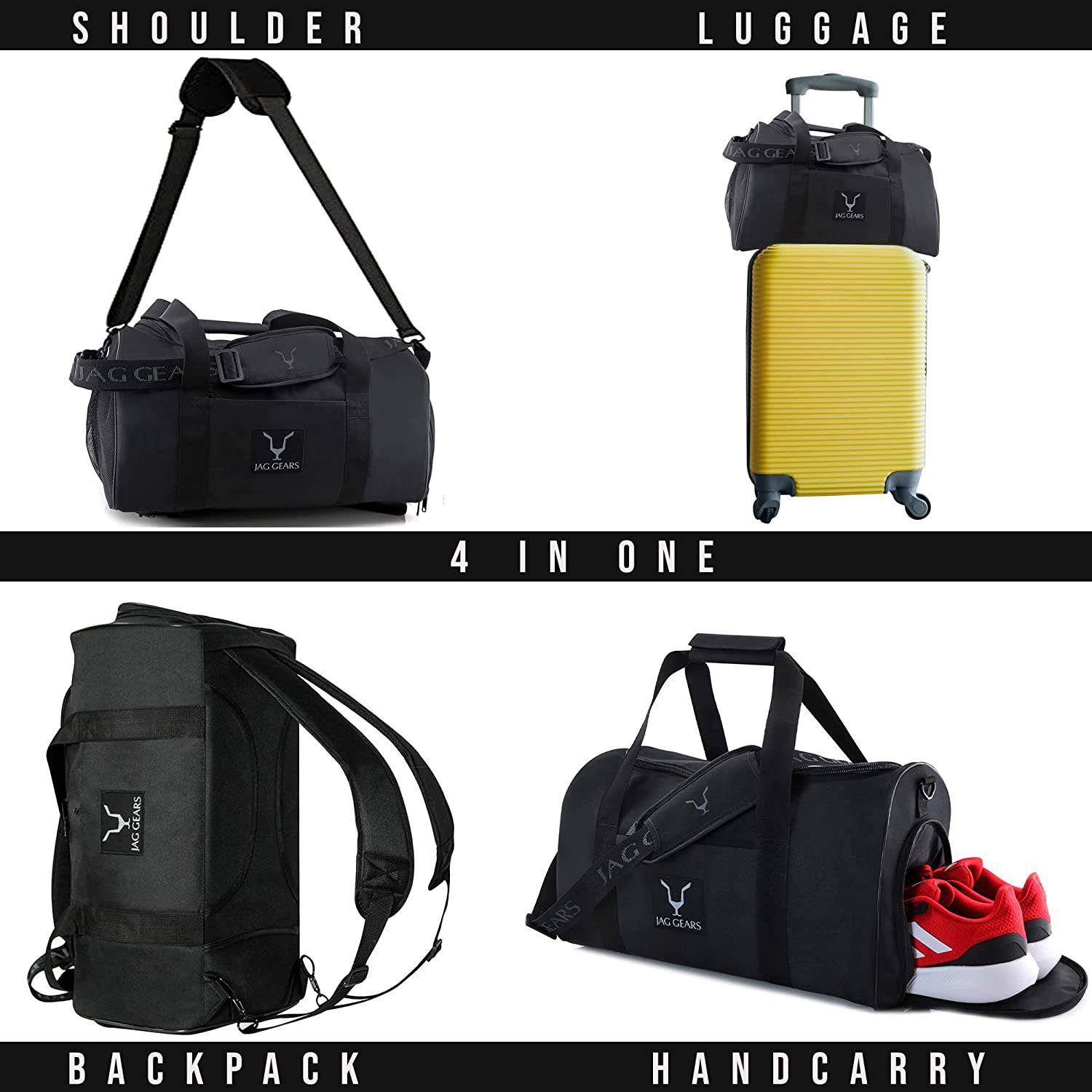 JAG GEARS Sporttasche JAG Sport-Turnbeutel mit Schuhfach, Reiserucksack (1-tlg)