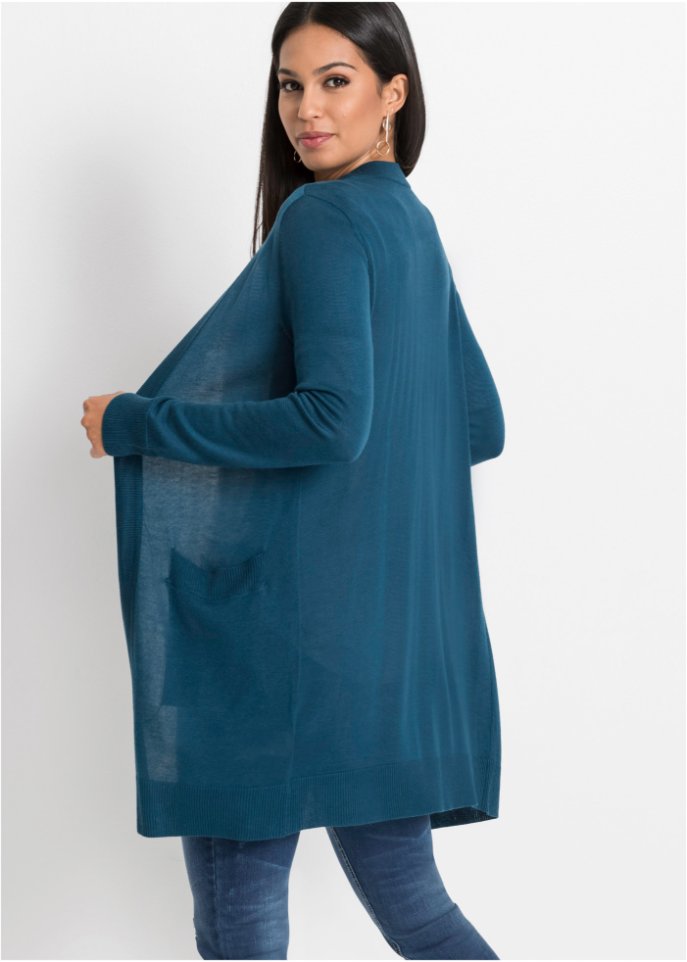 Longstrickjacke
