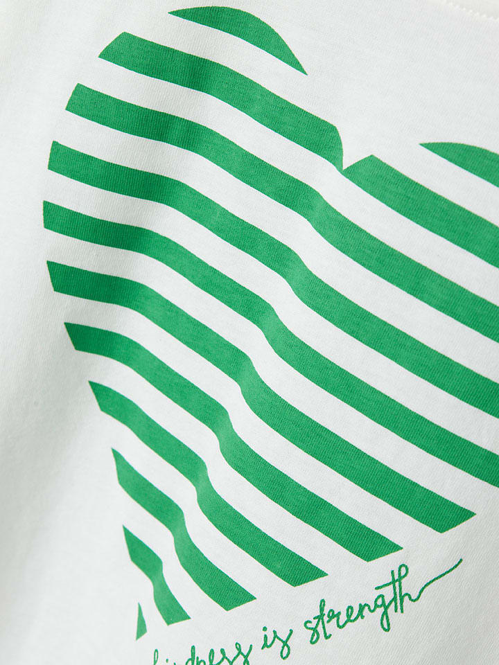 name it Shirt in Weiß/ Grün günstig kaufen
