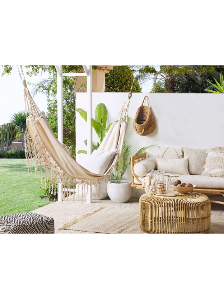 Beliani Hängematte ROCCA in Beige - (W) 290 x (H) 0.5 x (L) 150 cm günstig kaufen onesize