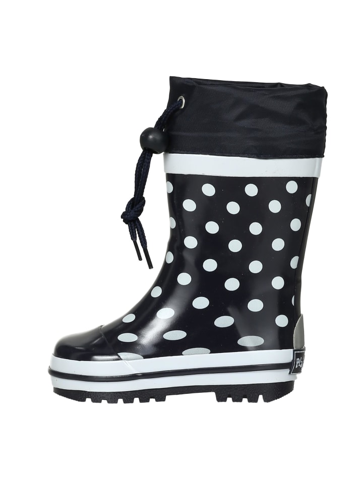 Playshoes Gummistiefel Punkte in Marine günstig kaufen