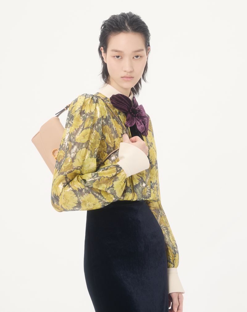 Camisa Lurex com estampa de papoulas Après L'Hiver