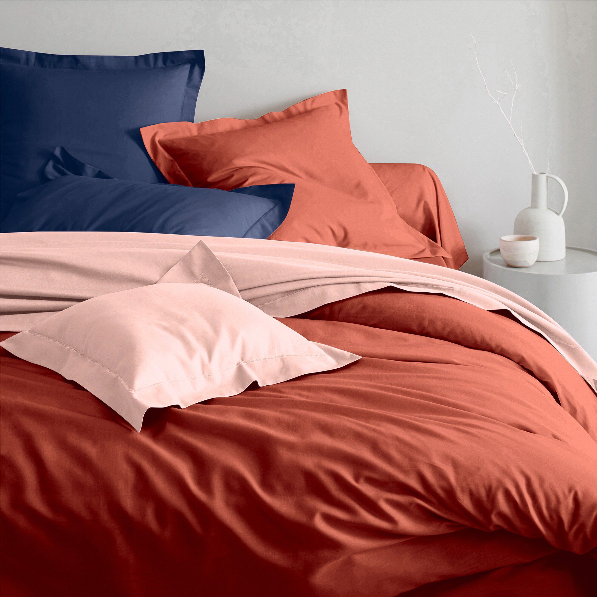 Linge de lit uni coton
