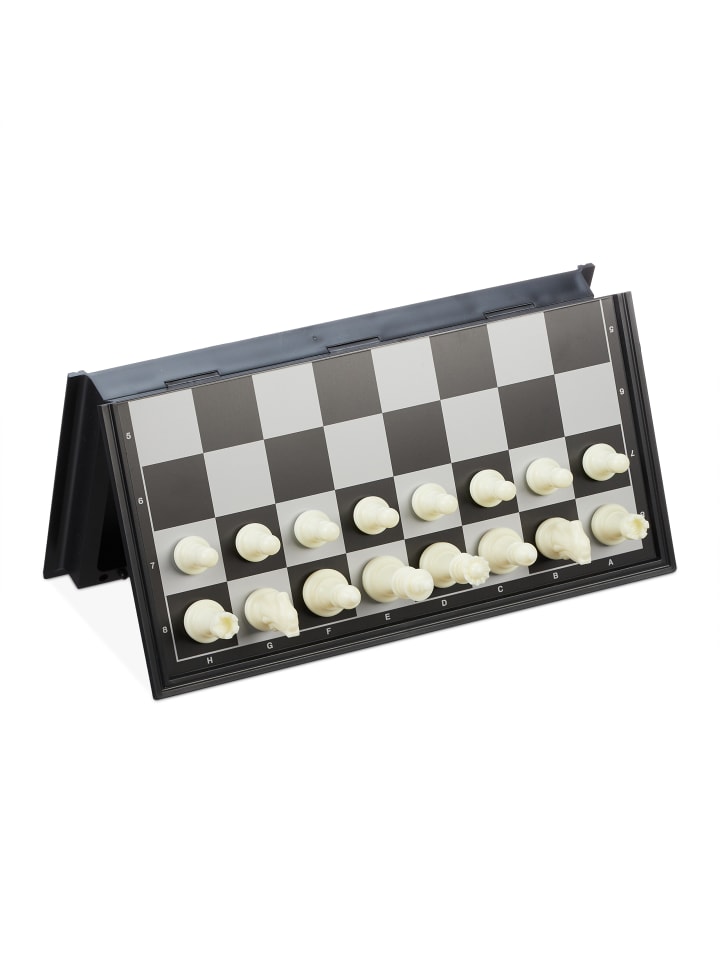 relaxdays Schachspiel in Schwarz/ Weiß günstig kaufen onesize
