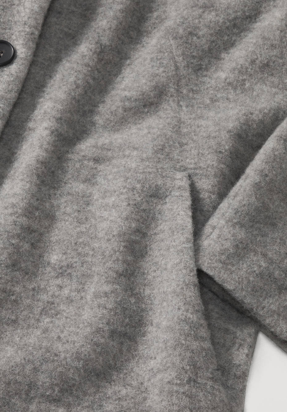 Wollfleece Mantel aus reiner Bio-Merinowolle
