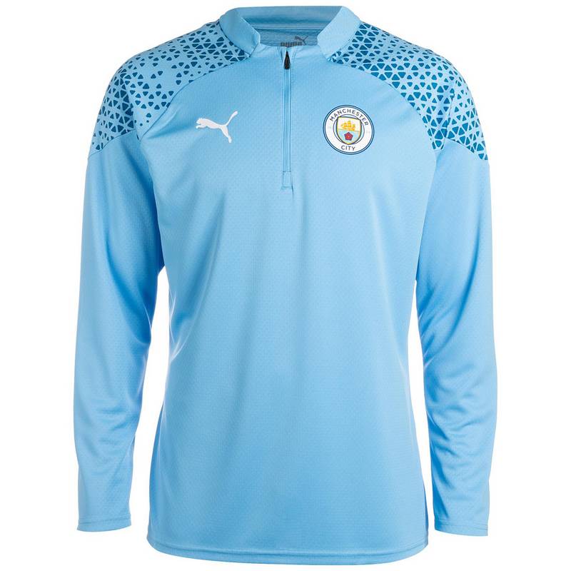 PUMA Manchester City 1/4 Zip Funktionssweatshirt Herren