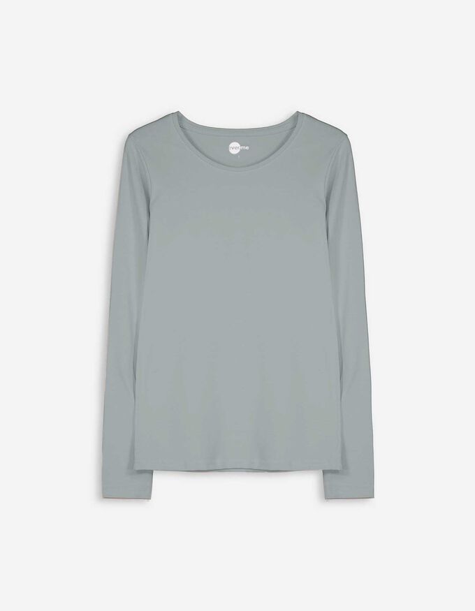 Langarmshirt - Rundhals-Ausschnitt