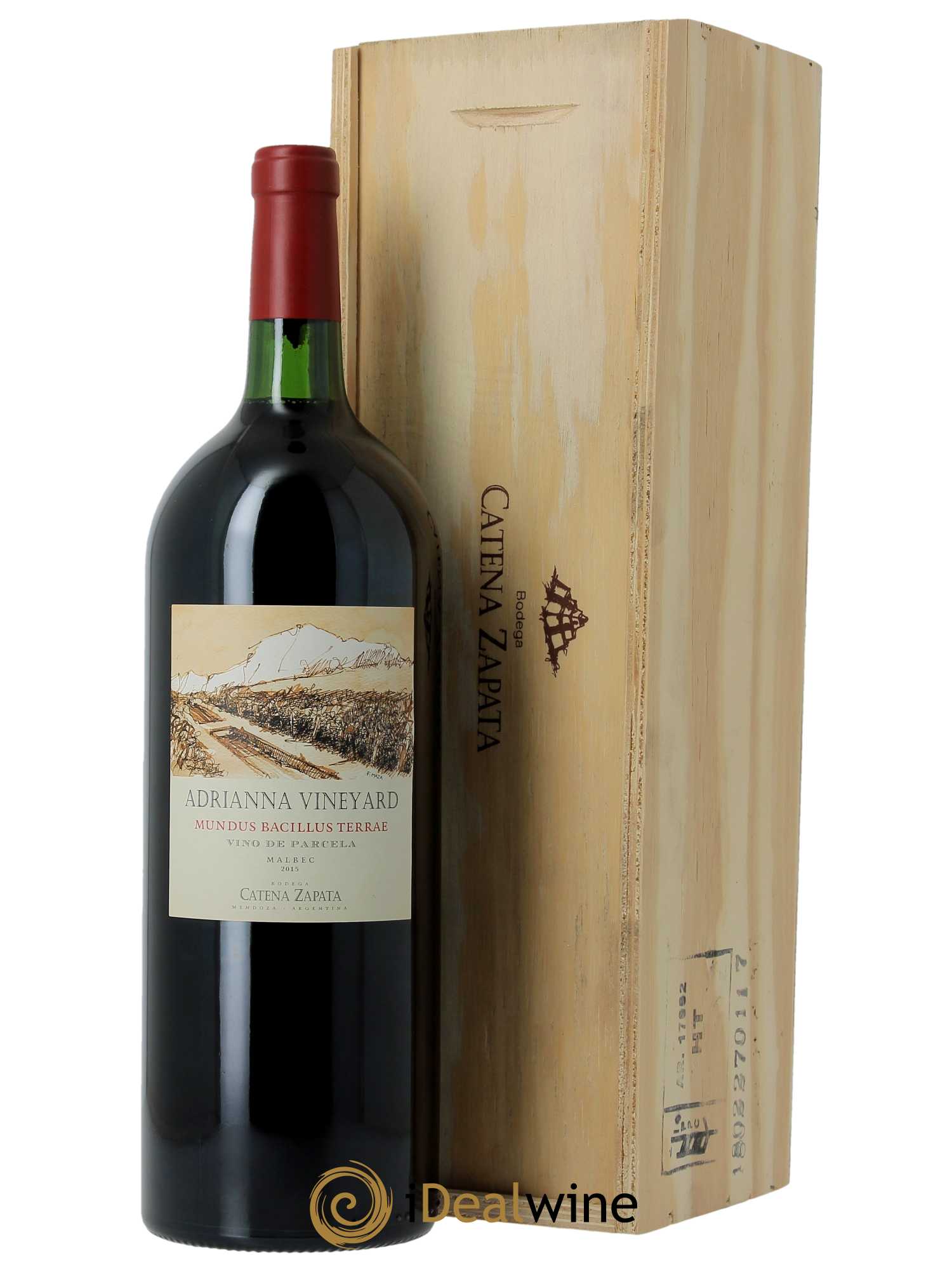 Mendoza Adrianna Vineyard Mundus Bacillus Terrae Catena Zapata  2015 - Lot de 1 Magnum